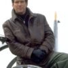 PIERCE BROSNAN TOMORROW NEVER DIES LEATHER TRENCH COAT